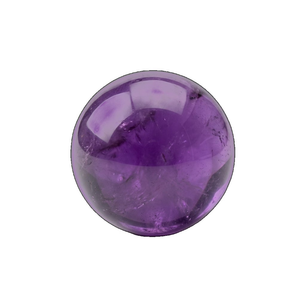 Amethyst — polished bead