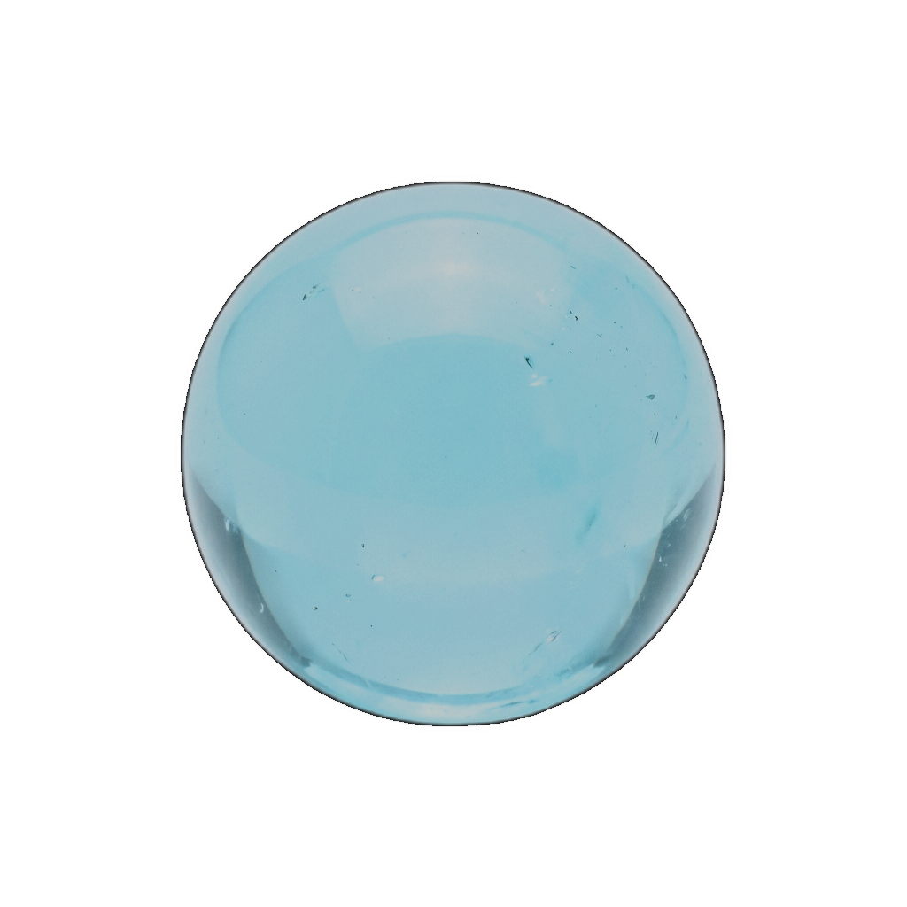 Aquamarine — polished bead