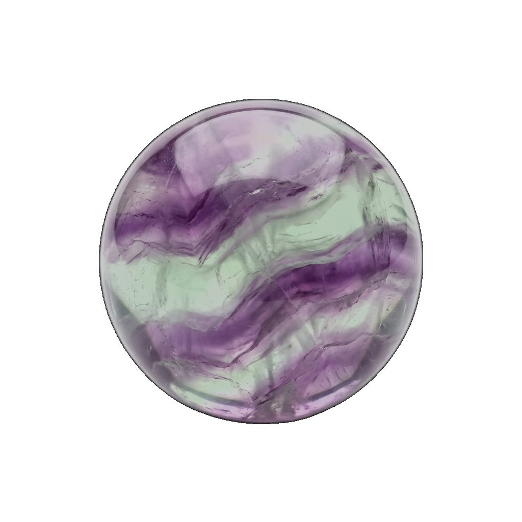Fluorite — polished bead