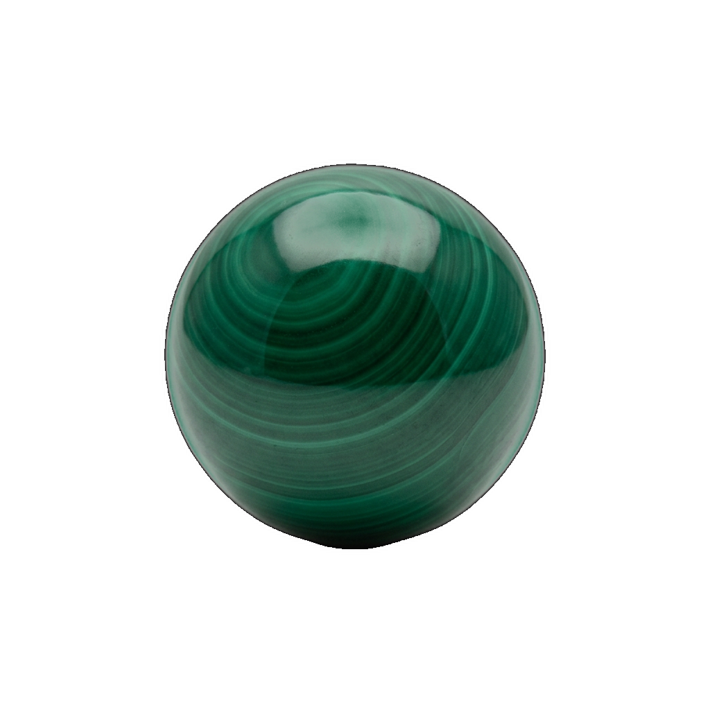 Malachite — polished bead