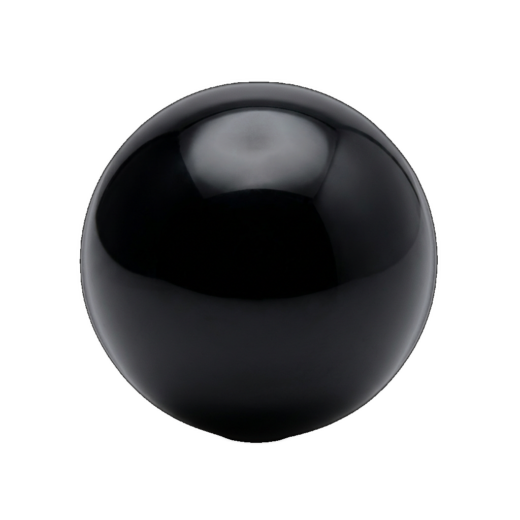 Obsidian — polished bead