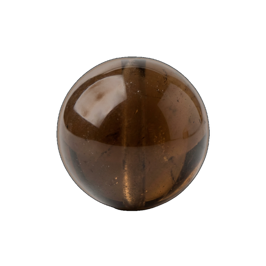 Smoky Quartz — polished bead