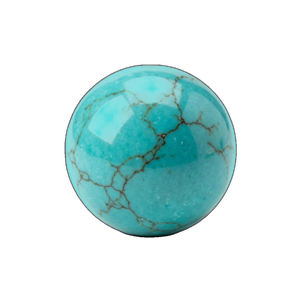 Turquoise — polished bead