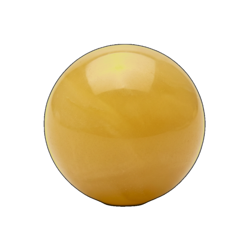 Yellow Chalcedony — polished bead